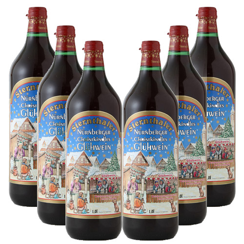 【送料当社負担】グリューワイン　(ホットワイン)　1000ｍL*6本セット