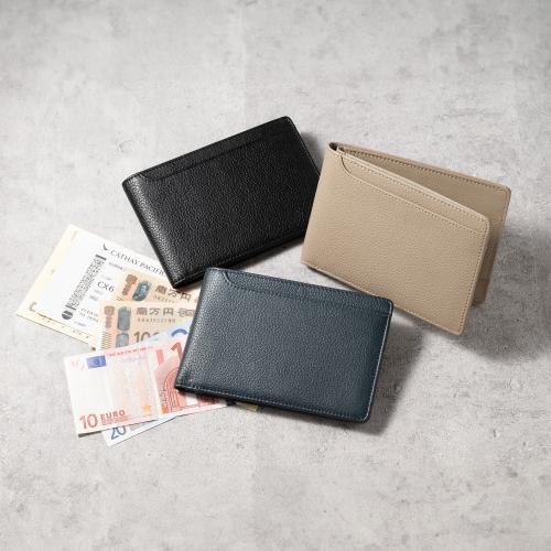 ＜ミラグロ＞シュリンクレザー・トラベルウォレット