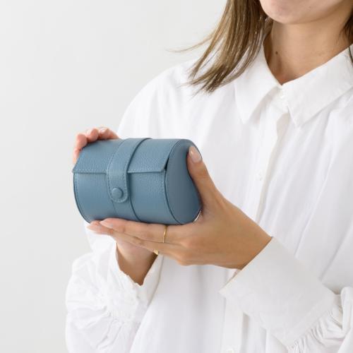 ＜ミラグロ＞シュリンクレザー・ネクタイ&時計ケース