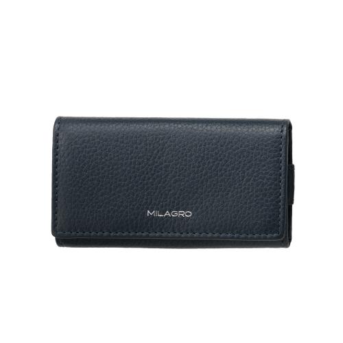 ＜ミラグロ＞シュリンクレザー・4連シンプルキーケース