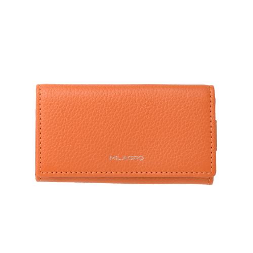 ＜ミラグロ＞シュリンクレザー・4連シンプルキーケース