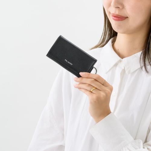 ＜ミラグロ＞シュリンクレザー・4連シンプルキーケース