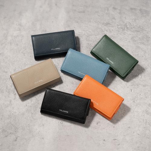 ＜ミラグロ＞シュリンクレザー・4連シンプルキーケース