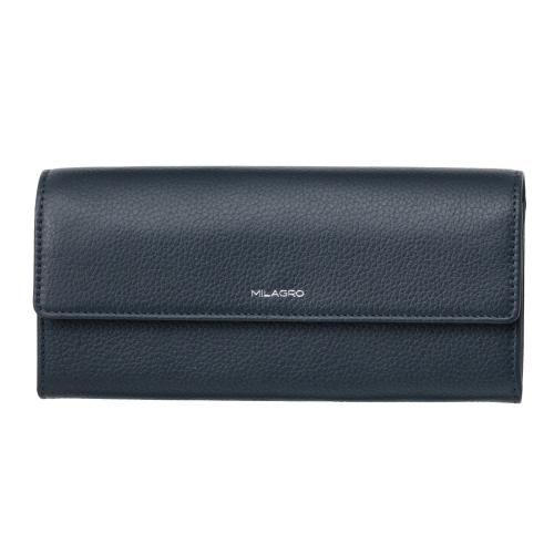 ＜ミラグロ＞シュリンクレザー・ギャルソン長財布