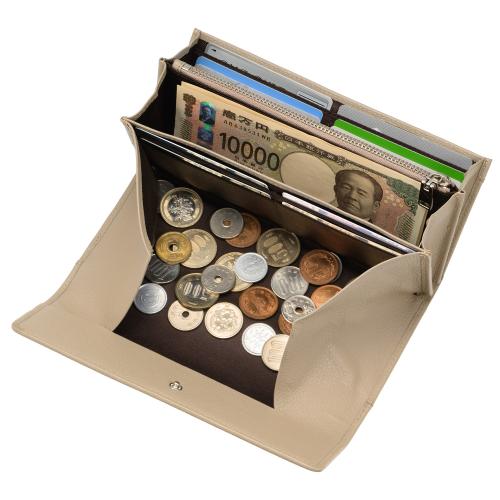 ＜ミラグロ＞シュリンクレザー・ギャルソン長財布