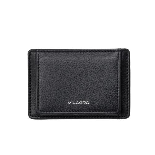 ＜ミラグロ＞シュリンクレザー・薄型コイン&パスケース