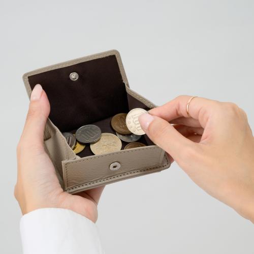 ＜ミラグロ＞シュリンクレザー・薄型コイン&パスケース