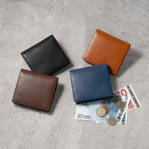 ＜ミラグロ＞イタリアンオイルドレザー・薄型コンパクト財布