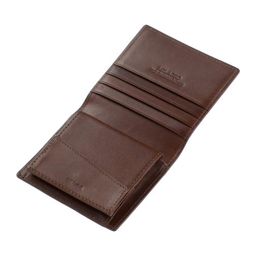 ＜ミラグロ＞イタリアンオイルドレザー・薄型コンパクト財布