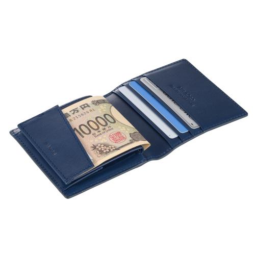 ＜ミラグロ＞イタリアンオイルドレザー・薄型コンパクト財布