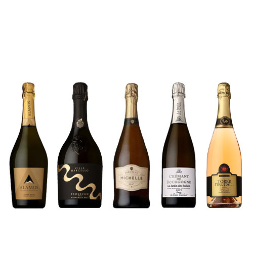 【送料当社負担】世界5か国のスパークリングを飲み比べ　5本セット