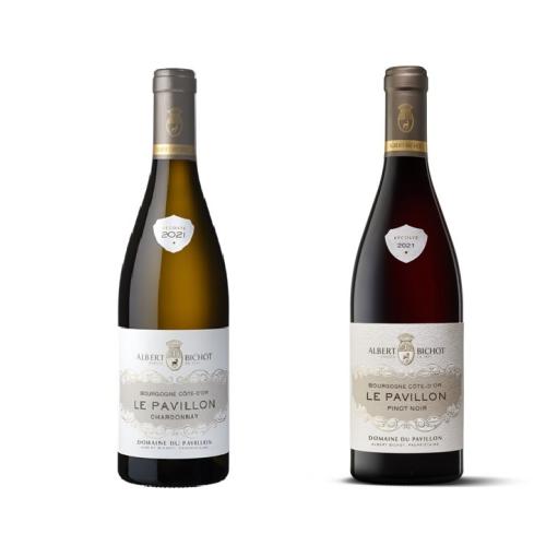 【送料当社負担】★オーガニック認証取得★コート・ド・ボーヌ地区『 ドメーヌ・デュ・パヴィヨン 』赤白2本セット