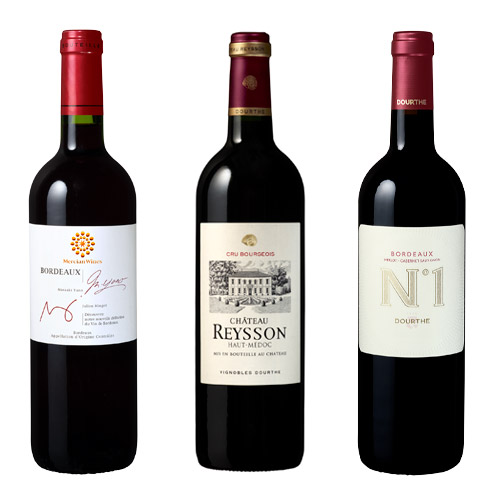 【送料当社負担】冬に楽しみたい♪スタイル違いを味わうボルドーワイン3本セット