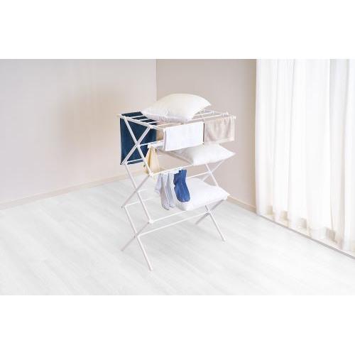 ＜ベストコ＞Quick Lock平干しもできるコンパクトスタンド物干し