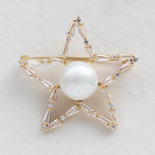 ＜アビステ＞スターモチーフブローチ