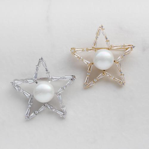 ＜アビステ＞スターモチーフブローチ