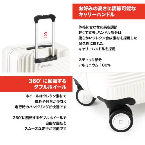 ＜SWISS MILITARY＞GENESIS 74L／無料預入可／5cm拡張／スーツケースカバー付／ネームタグ付