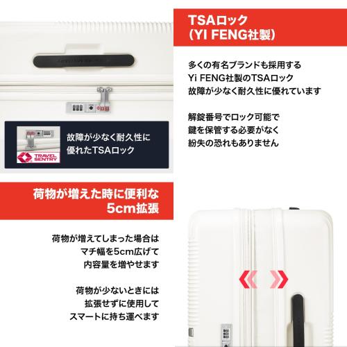 ＜SWISS MILITARY＞GENESIS 74L／無料預入可／5cm拡張／スーツケースカバー付／ネームタグ付