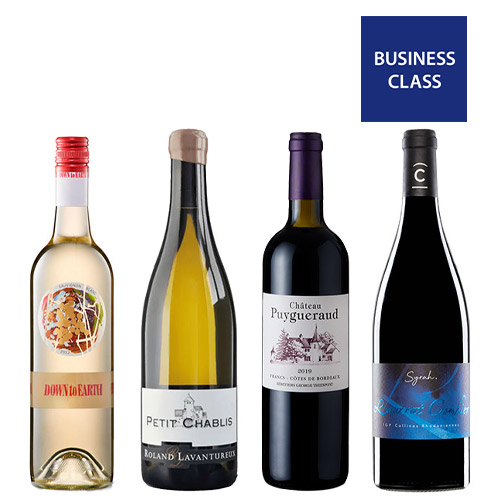 【送料当社負担】2024年度機内ビジネスクラス採用赤白4本セット