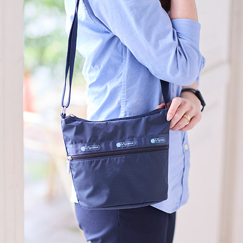 <ANAオリジナル>LeSportsac for ANA　CARLIN ZIP TOP TOTE BAG＆SHOULDER BAG (DEEP BLUE×Azure Blue)