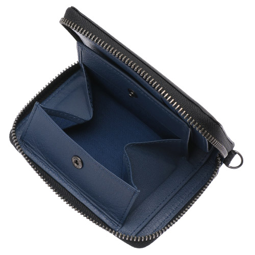 ＜ノイインテレッセ＞シャッテン2.0　ラウンドファスナーミドルウォレット中ベロ付