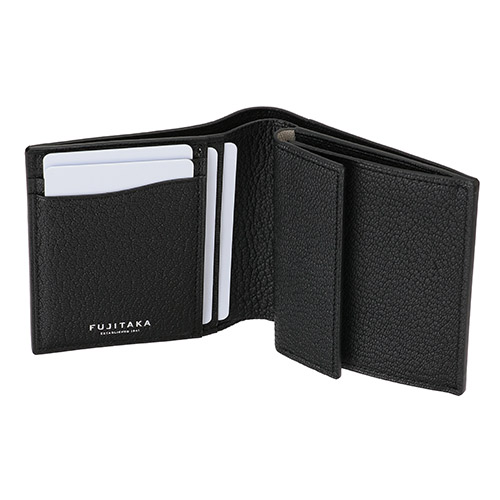 ＜FUJITAKA＞シェーブル/二つ折財布　677604