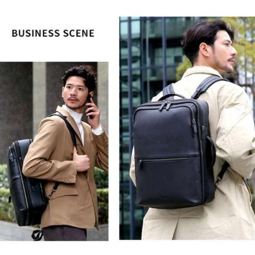 ＜EVOON＞マルチビジネスリュックレザー　（エボーン）
