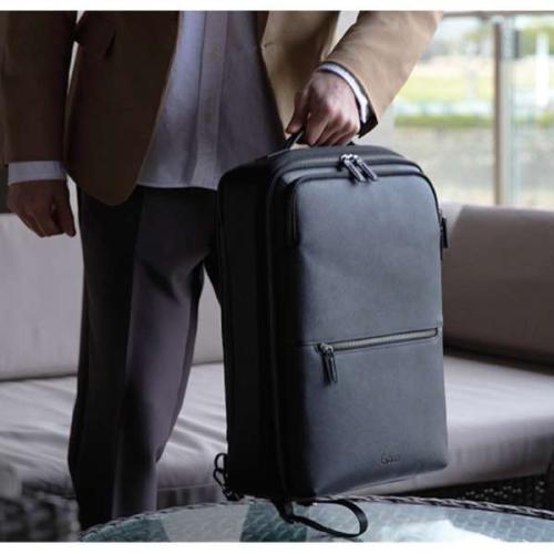 ＜EVOON＞マルチビジネスリュックレザー　（エボーン）