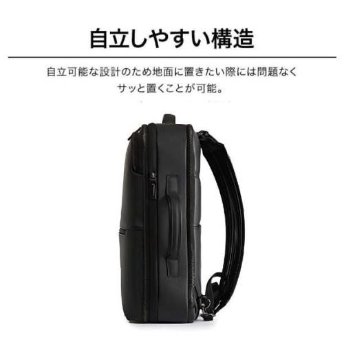 ＜EVOON＞マルチビジネスリュックレザー　（エボーン）