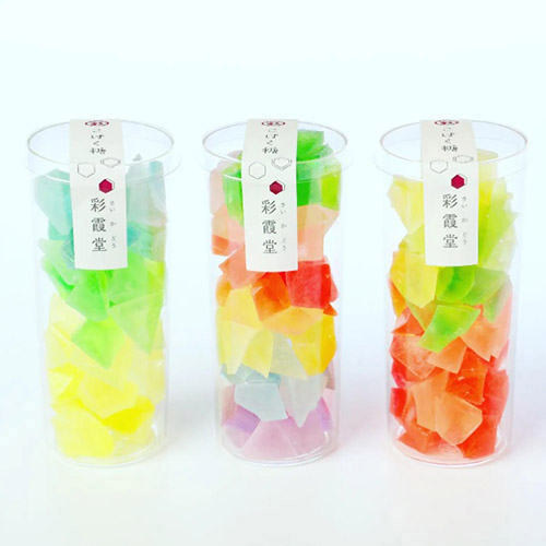 【石川県】＜彩霞堂＞琥珀糖(柚子味・檸檬味・苺味)