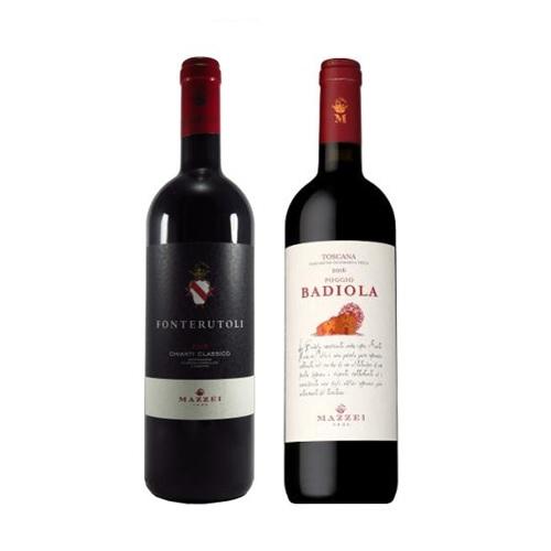 【送料当社負担】★ソムリエナイフ付き★トスカーナの名門貴族＜マッツェイ・フォンテルートリ＞赤ワイン飲み比べ2本セット