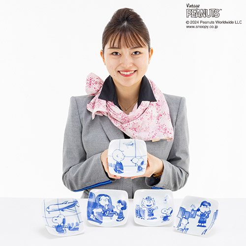 ＜ピーナッツ＞角皿5枚セット