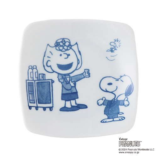 ＜ピーナッツ＞角皿5枚セット