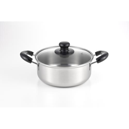 ＜ヨシカワ＞クイックルックベーシック　両手鍋20cm