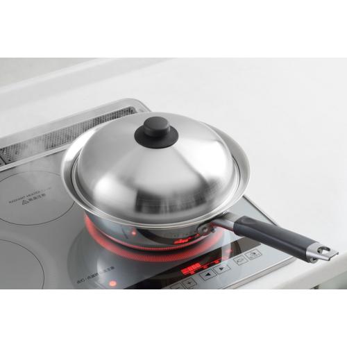 ＜ヨシカワ＞フライパンにのせて簡単蒸しプレート（ドーム型）24～26cm用