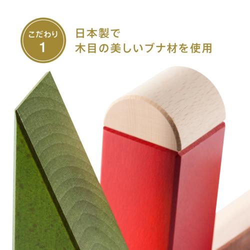 ＜ボーネルンド＞オリジナル積み木 カラー（積み木のほん付）