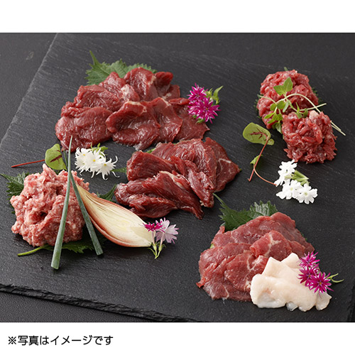 ＜菅乃屋＞馬刺し５種スライスセット