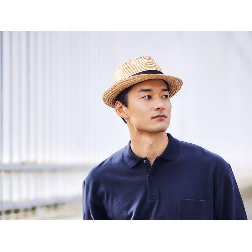 ＜田中帽子店＞ノア　麦わら中折れ帽子