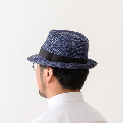 ＜田中帽子店＞ノア　麦わら中折れ帽子