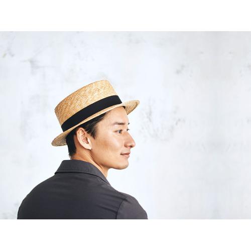 ＜田中帽子店＞マラン・オム　麦わらカンカン帽