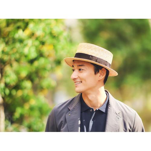 ＜田中帽子店＞マラン・オム　麦わらカンカン帽