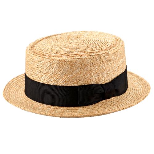 ＜田中帽子店＞アーロ　麦わらポークパイハット