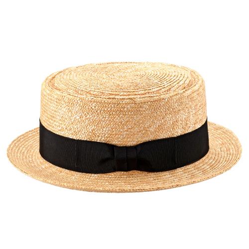 ＜田中帽子店＞アーロ　麦わらポークパイハット