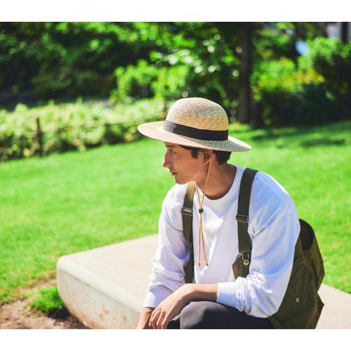 ＜田中帽子店＞ロジャー　麦わらつば広ハット