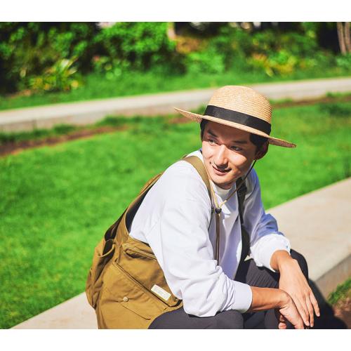 ＜田中帽子店＞ロジャー　麦わらつば広ハット