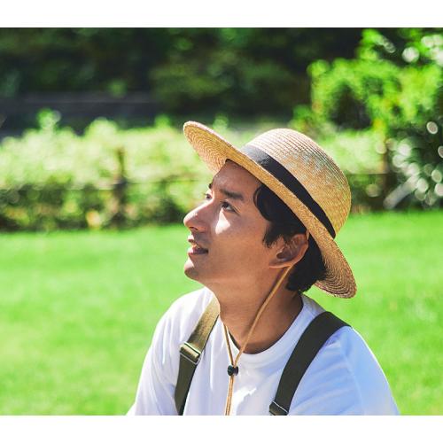 ＜田中帽子店＞ロジャー　麦わらつば広ハット