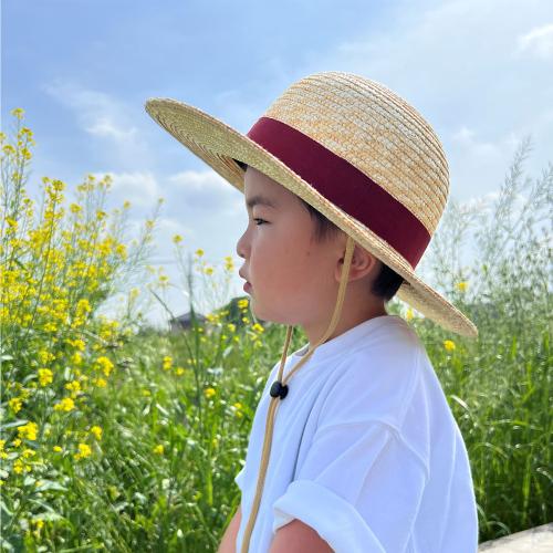 ＜田中帽子店＞ロジャー　麦わらつば広ハット