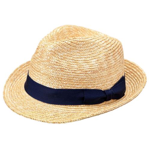 ＜田中帽子店＞ディーノ　麦わら中折れハット