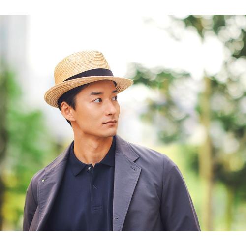 ＜田中帽子店＞ディーノ　麦わら中折れハット