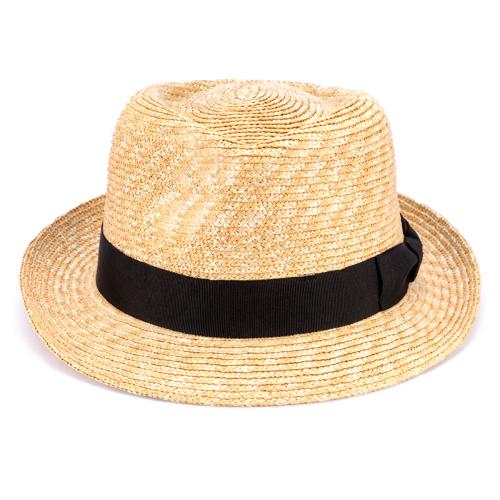 ＜田中帽子店＞ファーロ　麦わら中折れハット